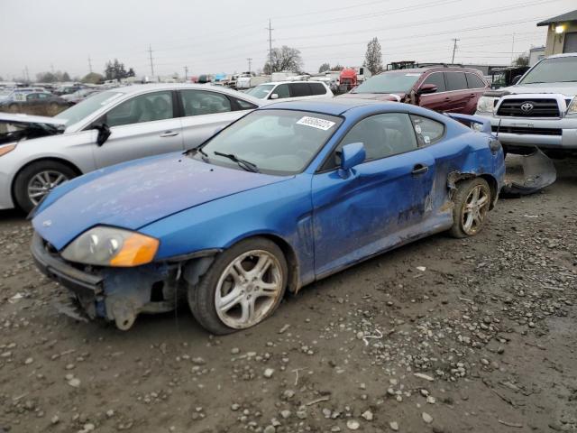 KMHHN65FX4U110178 - 2004 HYUNDAI TIBURON GT BLUE photo 1