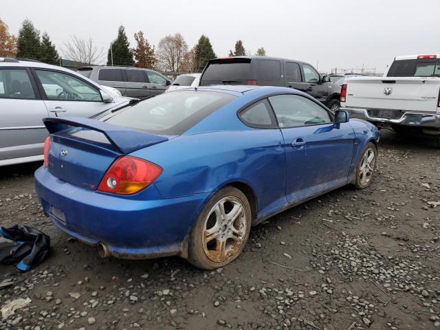 KMHHN65FX4U110178 - 2004 HYUNDAI TIBURON GT BLUE photo 3