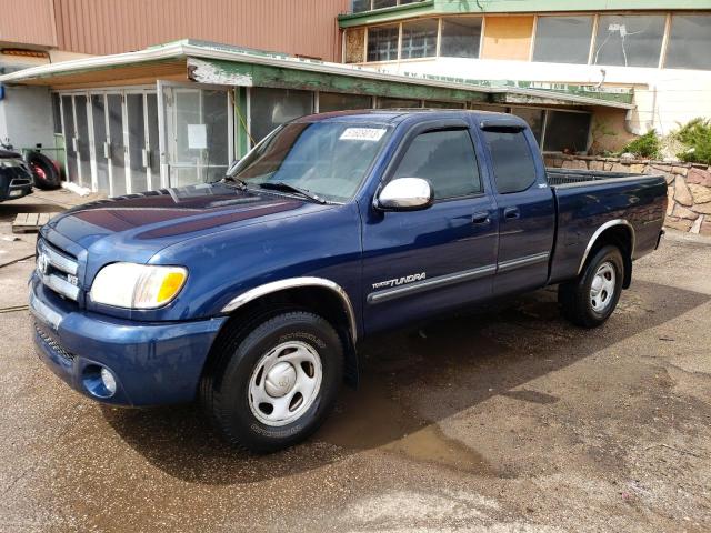 5TBRT34154S446143 - 2004 TOYOTA TUNDRA ACCESS CAB SR5 BLUE photo 1