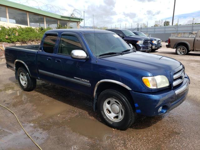 5TBRT34154S446143 - 2004 TOYOTA TUNDRA ACCESS CAB SR5 BLUE photo 4