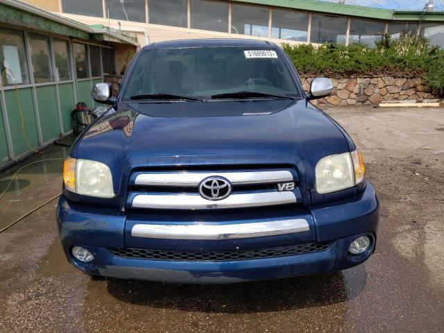 5TBRT34154S446143 - 2004 TOYOTA TUNDRA ACCESS CAB SR5 BLUE photo 5