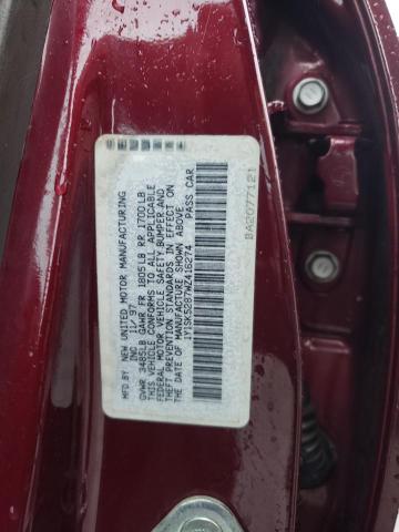 1Y1SK5287WZ416274 - 1998 CHEVROLET GEO PRIZM BASE BURGUNDY photo 12
