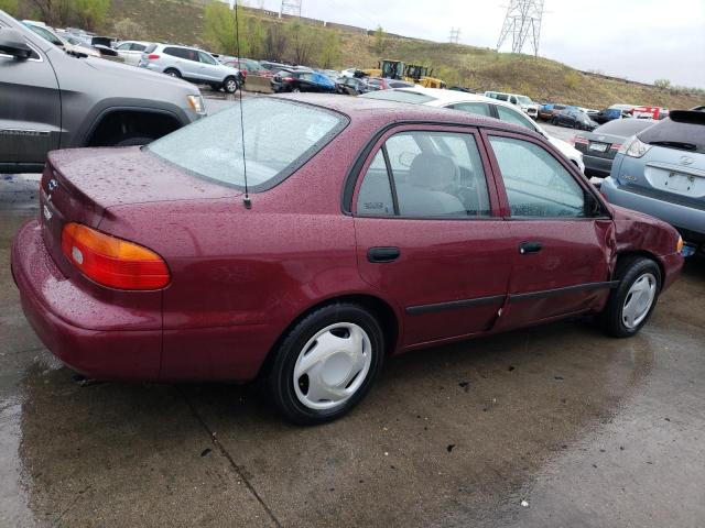 1Y1SK5287WZ416274 - 1998 CHEVROLET GEO PRIZM BASE BURGUNDY photo 3