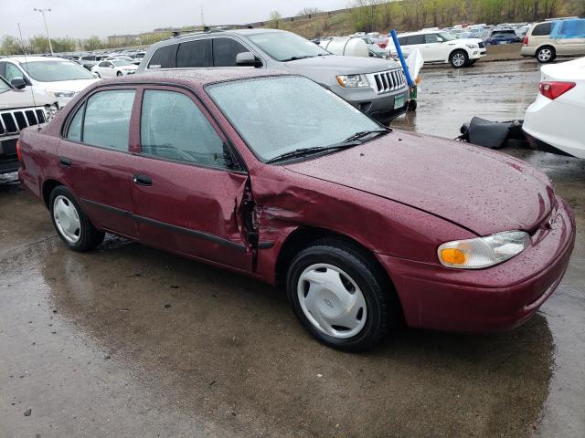1Y1SK5287WZ416274 - 1998 CHEVROLET GEO PRIZM BASE BURGUNDY photo 4