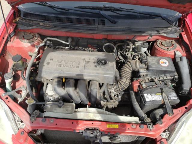 2T1KR32E15C364286 - 2005 TOYOTA COROLLA MA XR RED photo 11
