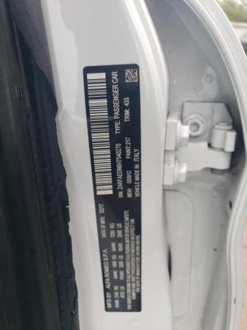 ZARFAEDN6H7540276 - 2017 ALFA ROMEO GIULIA Q4 თეთრი ფოტო 12