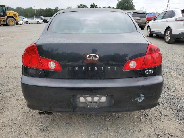 JNKCV51E36M501406 - 2006 INFINITI G35 BLACK photo 6