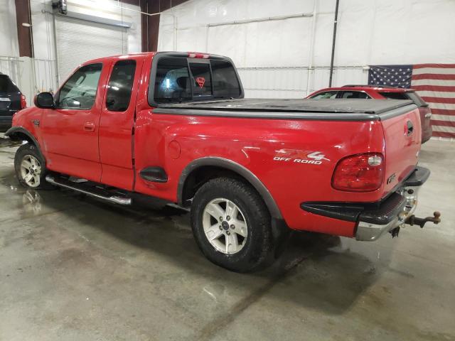 2FTRX08L92CA68522 - 2002 FORD F150 RED photo 2