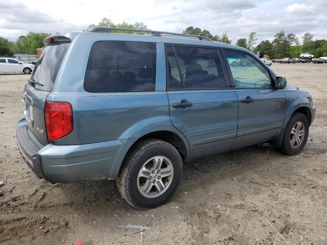 2HKYF18775H533496 - 2005 HONDA PILOT EXL BLUE photo 3