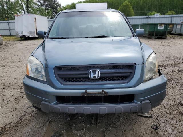 2HKYF18775H533496 - 2005 HONDA PILOT EXL BLUE photo 5