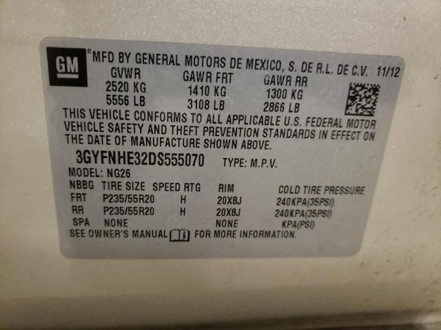 3GYFNHE32DS555070 - 2013 CADILLAC SRX PERFORMANCE COLLECTION Күміс фото 13