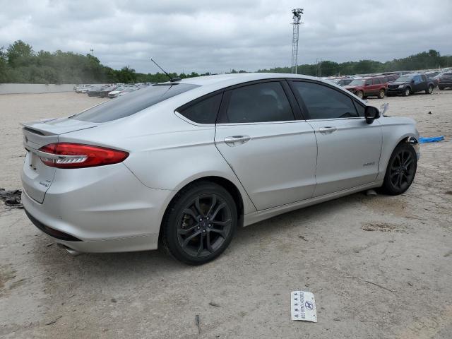 3FA6P0LU6JR260124 - 2018 FORD FUSION SE HYBRID SILVER photo 3