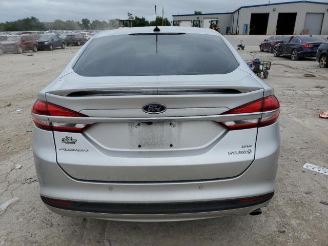 3FA6P0LU6JR260124 - 2018 FORD FUSION SE HYBRID SILVER photo 6