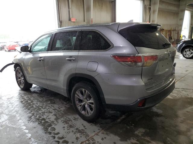 5TDKKRFH9FS083812 - 2015 TOYOTA HIGHLANDER XLE SILVER photo 2