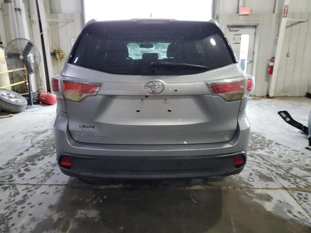 5TDKKRFH9FS083812 - 2015 TOYOTA HIGHLANDER XLE SILVER photo 6