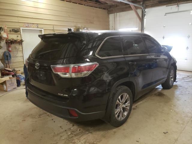 5TDJKRFH2FS142887 - 2015 TOYOTA HIGHLANDER XLE BLACK photo 3