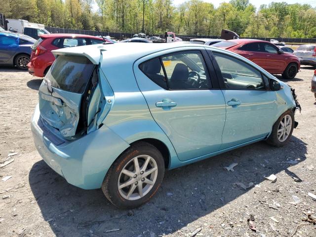 JTDKDTB37C1026597 - 2012 TOYOTA PRIUS C BLUE photo 3