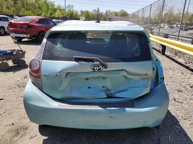 JTDKDTB37C1026597 - 2012 TOYOTA PRIUS C BLUE photo 6