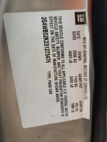 2G4WB52K231273476 - 2003 BUICK REGAL LS 金色 照片 13