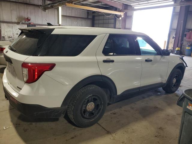1FM5K8AB2LGB22610 - 2020 FORD EXPLORER POLICE INTERCEPTOR თეთრი ფოტო 3