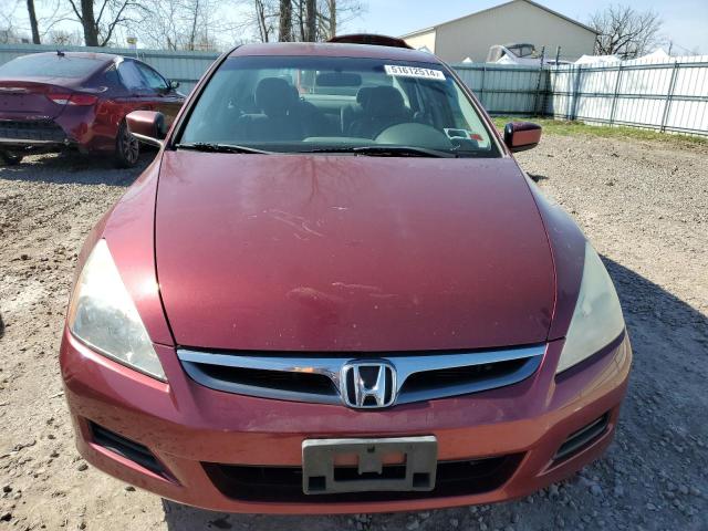 1HGCM66536A002398 - 2006 HONDA ACCORD EX RED photo 5