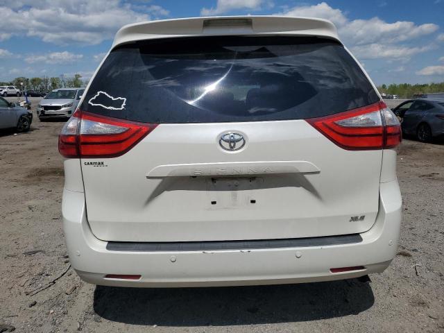 5TDYK3DC6FS635765 - 2015 TOYOTA SIENNA XLE WHITE photo 6