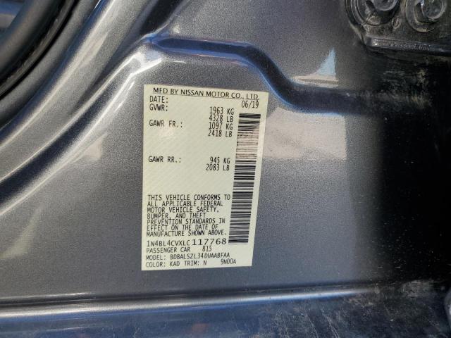 1N4BL4CVXLC117768 - 2020 NISSAN ALTIMA SR GRAY photo 13