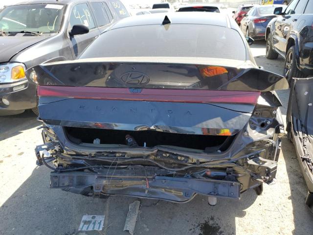 KMHLS4AG8PU521329 - 2023 HYUNDAI ELANTRA SEL BLACK photo 6