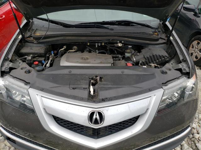 2HNYD2H68CH544963 - 2012 ACURA MDX ADVANCE GRAY photo 12