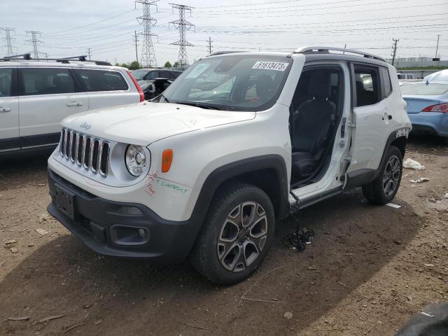 ZACCJBDB7JPG79147 - 2018 JEEP RENEGADE LIMITED WHITE photo 1