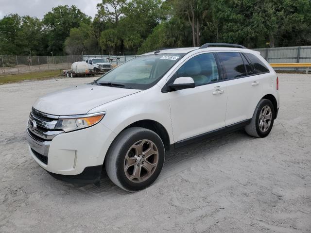 2FMDK3JC5DBB98225 - 2013 FORD EDGE SEL WHITE photo 1