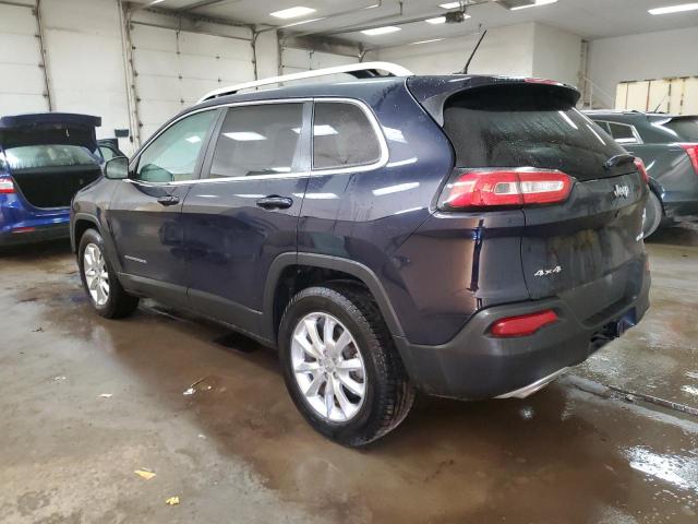 1C4PJMDS7FW592114 - 2015 JEEP CHEROKEE LIMITED BLUE photo 2