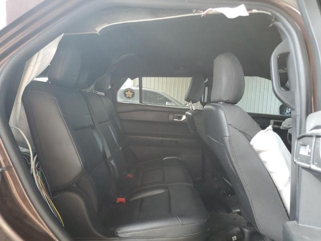 1FM5K8AW6MNA10716 - 2021 FORD EXPLORER POLICE INTERCEPTOR 棕色 照片 11