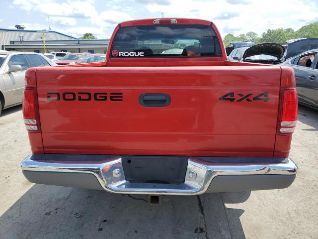 1B7HG2AN11S312029 - 2001 DODGE DAKOTA QUAD BURGUNDY photo 6