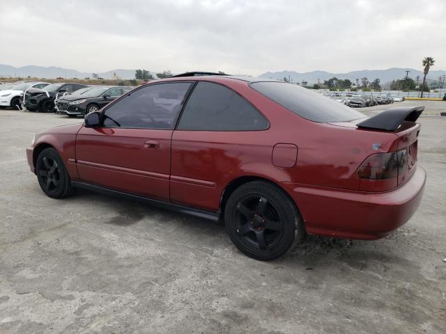 1HGEJ8240WL121881 - 1998 HONDA CIVIC EX BURGUNDY photo 2