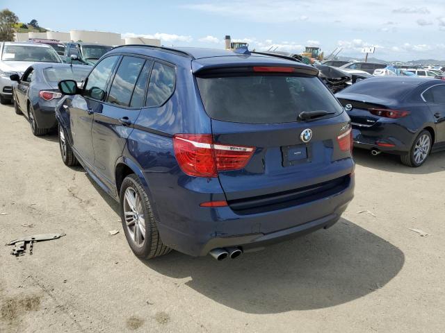 5UXWX5C55CL724360 - 2012 BMW X3 XDRIVE28I BLUE photo 2