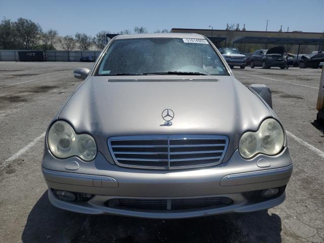 WDBRF40J55F685038 - 2005 MERCEDES-BENZ C 230K SPORT SEDAN GRAY photo 5