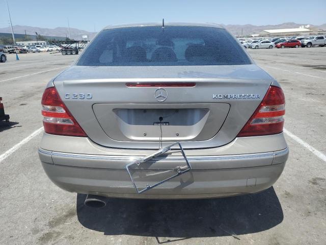 WDBRF40J55F685038 - 2005 MERCEDES-BENZ C 230K SPORT SEDAN GRAY photo 6