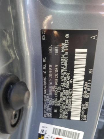 5TDGZRAH9LS014672 - 2020 TOYOTA HIGHLANDER XLE SILVER photo 13