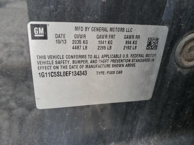 1G11C5SL0EF134343 - 2014 CHEVROLET MALIBU 1LT 石墨色 照片 12