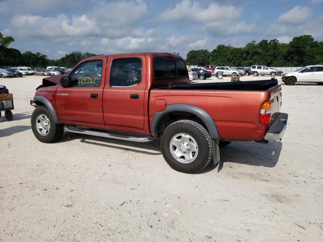 5TEGN92N93Z154451 - 2003 TOYOTA TACOMA DOUBLE CAB PRERUNNER MAROON photo 2