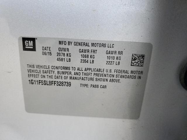 1G11F5SL8FF328739 - 2015 CHEVROLET MALIBU LTZ SILVER photo 12