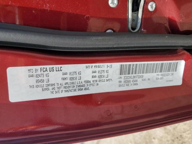 2C3CDXGJ9KH732039 - 2019 DODGE CHARGER SCAT PACK MAROON photo 13