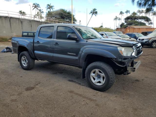 3TMLU4ENXFM202850 - 2015 TOYOTA TACOMA DOUBLE CAB GRAY photo 4