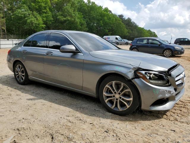 55SWF4JB7GU145644 - 2016 MERCEDES-BENZ C 300 SILVER photo 4