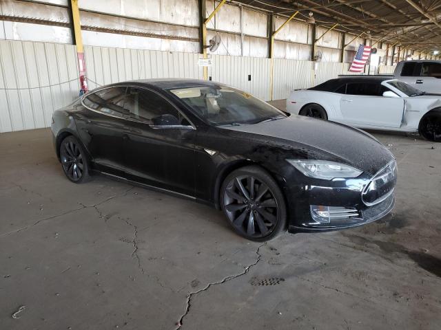 5YJSA1H11EFP42814 - 2014 TESLA MODEL S შავი ფოტო 4