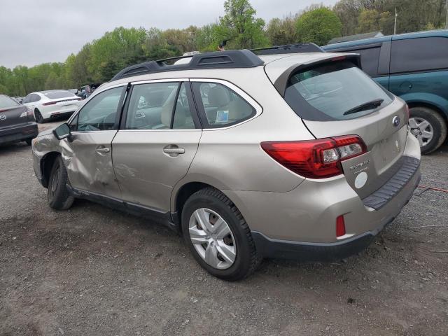 4S4BSAAC0F3222025 - 2015 SUBARU OUTBACK 2.5I TAN photo 2