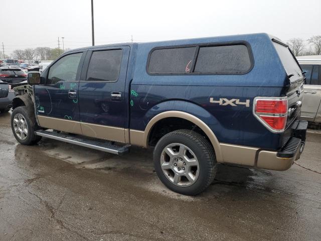 1FTFW1ET6DKD24291 - 2013 FORD F150 SUPERCREW BLUE photo 2