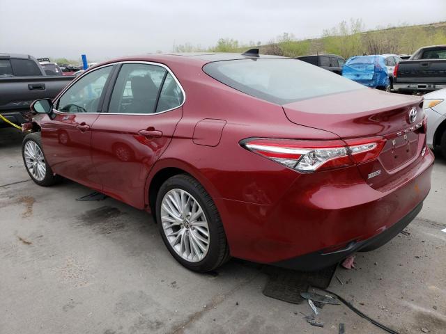 4T1F11BK7LU012568 - 2020 TOYOTA CAMRY XLE RED photo 2