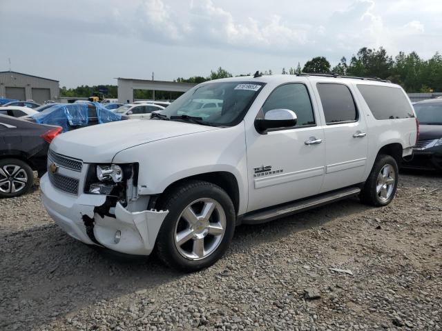 1GNSCJE01DR151968 - 2013 CHEVROLET SUBURBAN C1500 LT WHITE photo 1